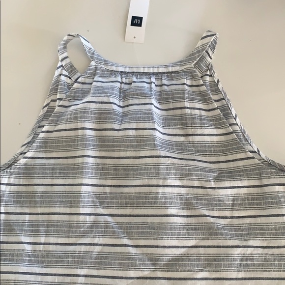 Gap -linen chambray striped racerback tank! - Picture 4 of 4